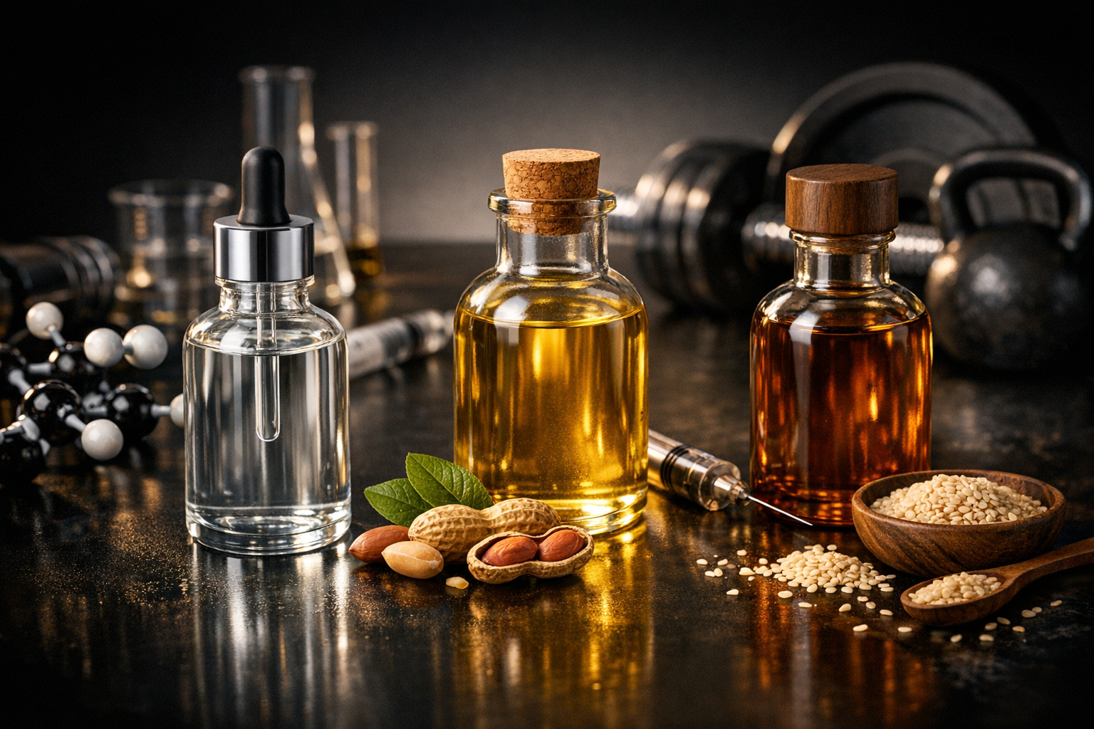 Der ultimative Leitfaden für Trägeröle: MCT, Erdnussöl (Erdnuss) und Sesamöl